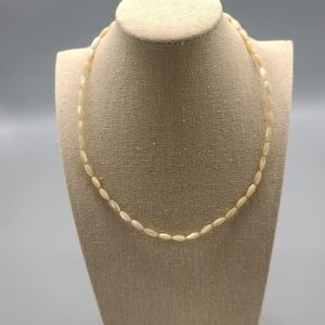 Long beads pearls Necklace 17"